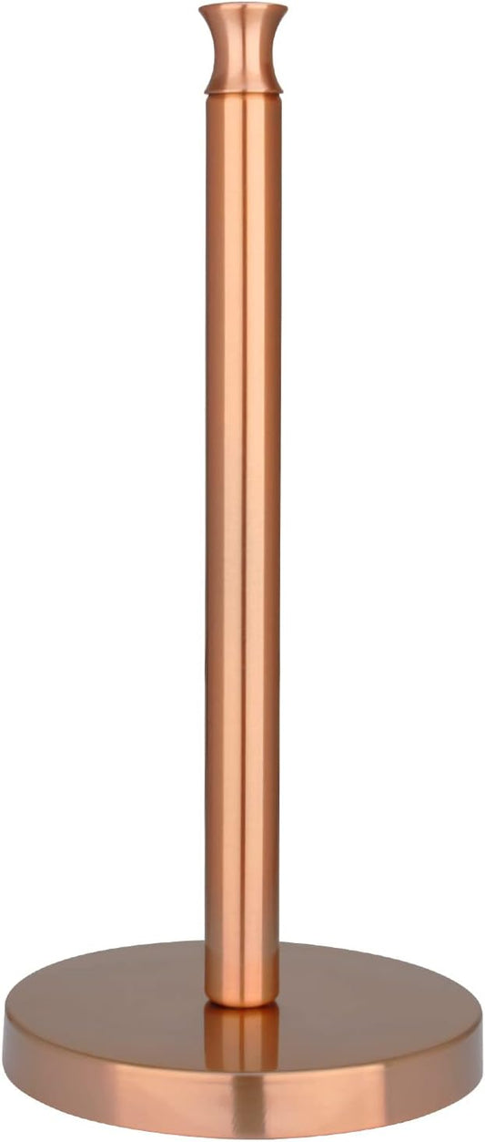 Akicon Paper Towel Holder Stand for Kitchen Countertop & Dining Room Table (Copper, Morden)