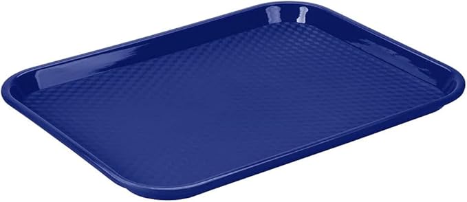 G.E.T. FT-16-CB BPA-Free Cafeteria / Fast Food Tray, 16.25" x 12", Cobalt Blue (Set of 12)