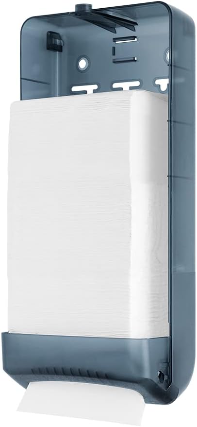 EZ-Pull Stand Interfold Napkin Dispenser for Restaurants, Stand or Wallmount V-fold, Pearl Black 4400B-EZ