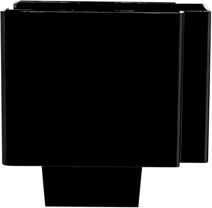 Restaurantware Bar Lux 7.9 Inch x 5.5 Inch Napkin Holder 1 3-Compartment Condiment Caddy - Rectangle Tabletop Black Plastic Napkin Caddy Refillable Easy Access