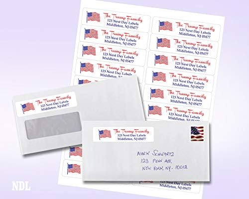 NextDayLabels 4x1 Inch Rectangle Stickers White Blank Labels for Laser Inkjet Printer - 20 Per Sheet Self-Adhesive Return Address Shipping Made in USA - 500 Labels