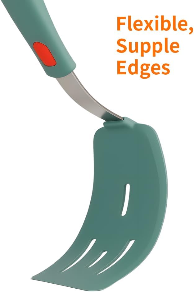 Brigii Silicone Spatula Turner Set of 3,Heat Resistant,430 Stainless Steel Core, BPA-Free Kitchen Utensils Set for Cooking,Baking,Flipping,Dishwasher Safe(Dark Green)