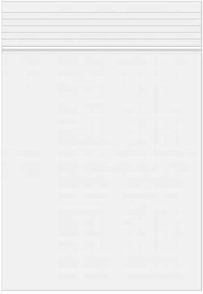 Secure Seal 7x8 Inch Reclosable Clear Zipper 2 Mil Plastic Storage Bags Top Zip Seal Bulk Wholesale Pack (Pack of 4000)