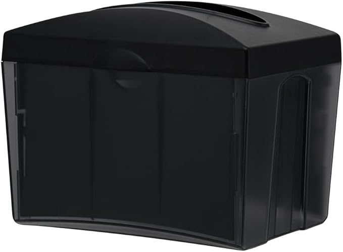 Restaurantware 7.5 x 6 x 6.3 Inch Napkin Holders 1 Rectangle Napkin Dispenser - Tabletop Easy Access Gray Plastic Commercial Napkin Dispensers Refillable For Countertops