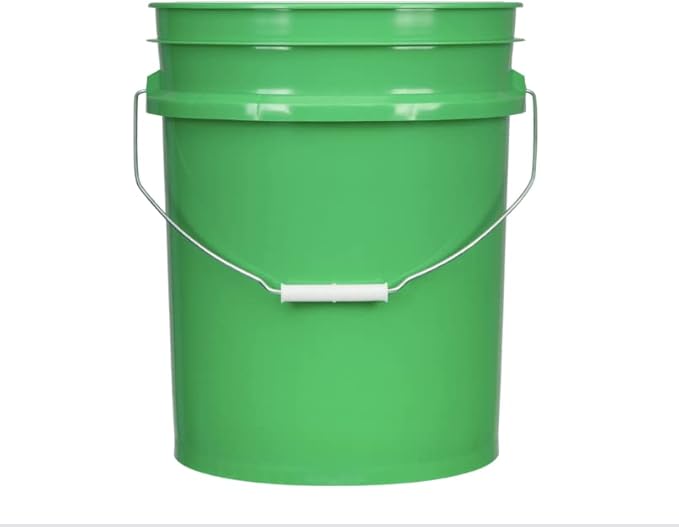 House Naturals 5 Gallon Buckets pails with Screw on Air Tight Lids - Food Grade - BPA Free -(Pack of 2) Made in USA pails