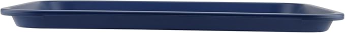 ZOENHOU 14 Pack 14 x 10 Inch Plastic Fast Food Tray, Rectangular Cafeteria Trays Serving Tray Bulk, Lunch Trays for Serving Home Restaurant Dinning Room Organization, Blue