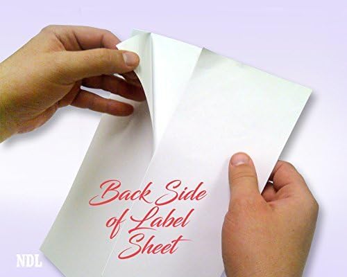 NextDayLabels 8.5x11 Full Sheet Stickers White Blank Labels for Laser Inkjet Printer - 1 Per Page Self-Adhesive Shipping Product Packaging Made in USA - 500 Labels