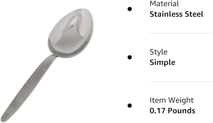 BNAZIND Kunz Perforated and Regular Set | Pack of 2 | 18/10 Stainless Steel | 9 Inch Cooking Dinner Serving Basting Quenelle Chef Spoon |