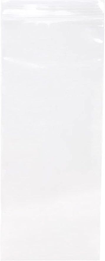 Secure Seal 2.5x12 Inch Reclosable Clear Zipper 2 Mil Plastic Storage Bags Top Zip Seal Bulk Wholesale Pack (Pack of 4000)