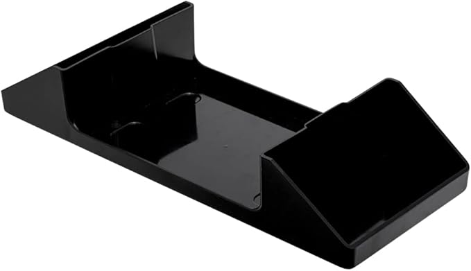 Restaurantware 7 Inch x 6.5 Inch Napkin Holder, 1 Rectangle Napkin Dispenser - Tabletop, Easy Access, Black Plastic Commercial Napkin Dispenser, Refillable, For Countertops