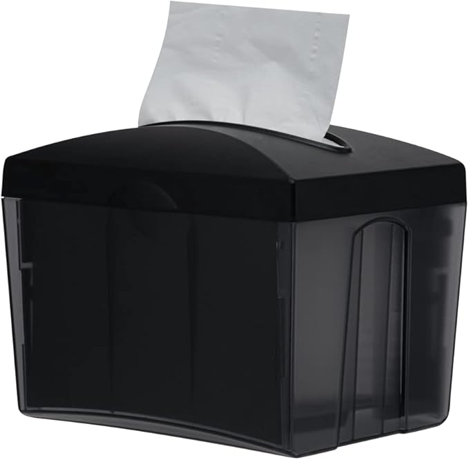 Restaurantware 7.5 x 6 x 6.3 Inch Napkin Holders 1 Rectangle Napkin Dispenser - Tabletop Easy Access Gray Plastic Commercial Napkin Dispensers Refillable For Countertops