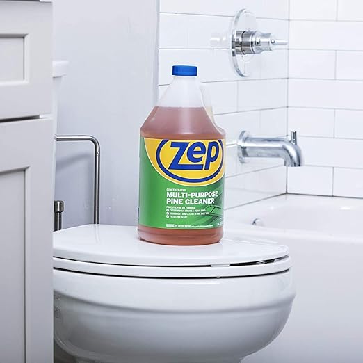 Zep Concentrated Multi-Purpose Pine Cleaner - 128 oz (Case of 4)- ZUMPP128 - Multi-Purpose Cleaner for Professional, Commercial and Household Use, From the Bathroom to Kitchens and Dining Rooms