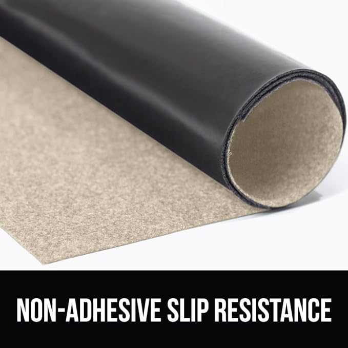 GORILLA GRIP LeakGuard Non-Adhesive Under Sink Mat for Kitchen Cabinet, Waterproof Quick Dry Shelf Liner, Durable Absorbent Felt Mats for Bathroom Sinks, Cabinets, Dresser, Easy to Trim, 24x24 Beige