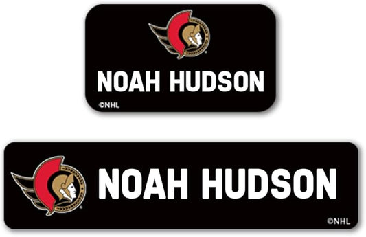 NHL Hockey Labels - Custom Peel and Stick, Waterproof Labels - Great for Organization, Sports, School, Day Camp Labels - 155 Pack (Ottawa Senators)