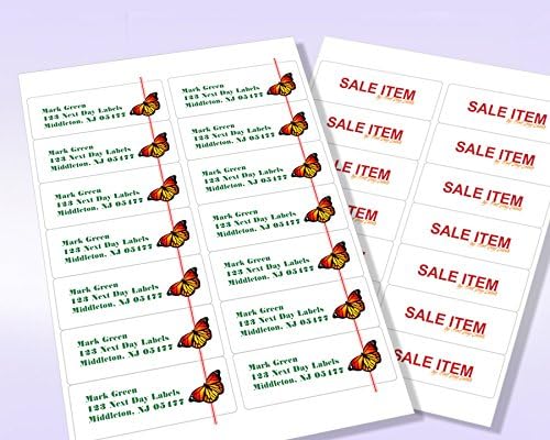 NextDayLabels 4x1.33 Inch Rectangle Stickers White Blank Labels for Laser Inkjet Printer - 14 Per Sheet Self-Adhesive Address Mailing Barcode Made in USA - 3500 Labels