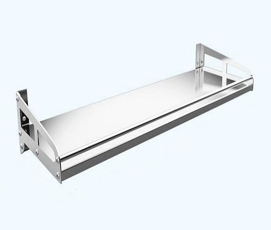 Wall Mount Metal Wall Shelf Kitchen Spice Condiment Racks 304 Stainless Steel fit Storage Rack Bedroom Bathroom Living Room Shelves (Length23.6 width5.9)