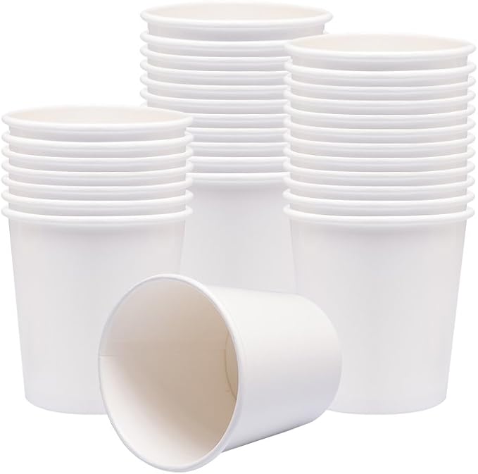 Belinlen 40 Count (16 oz) One - Pint Frozen Dessert Containers with Lids Ice Cream Cups with Lids