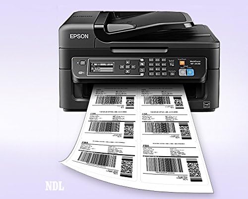 NextDayLabels 4x3.33 Inch Rectangle Stickers White Blank Labels for Laser Inkjet Printer - 6 Per Sheet Self-Adhesive Shipping Address Mailing Made in USA - 6,000 Labels