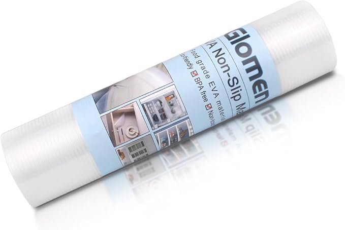 Shelf Liner, Non-Slip Cabinet Liner, Washable Oil-Proof for Kitchen Cabinet, Shelves, Refrigerator, Storage, Desks, 14 Inches x 20 FT, Non Adhesive Drawers Liner… (14 Inches x 20 FT)