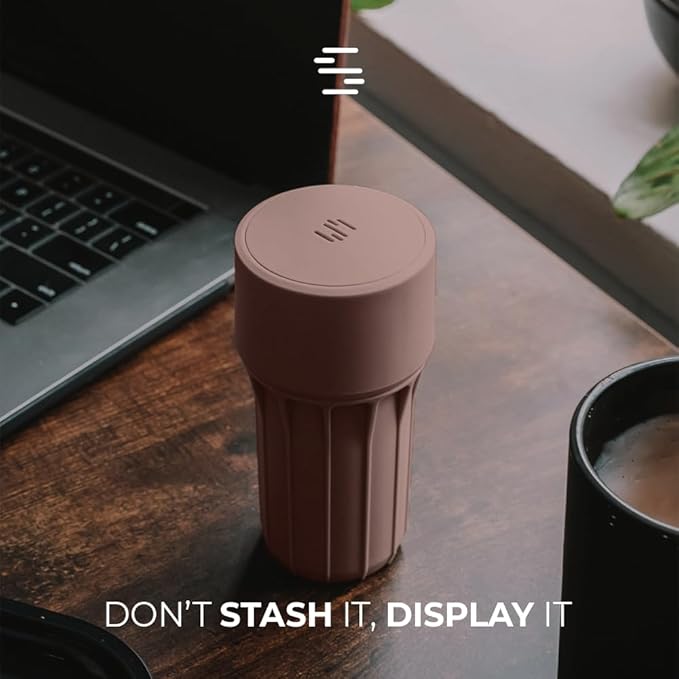 Staze Preserve Vacuum Sealed Storage Jars (148ml) | Herb Storage & Food Storage Container with Protection - (CLAY)