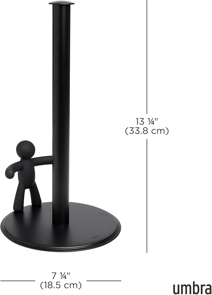 Umbra Buddy Countertop Paper Towel Holder, Black