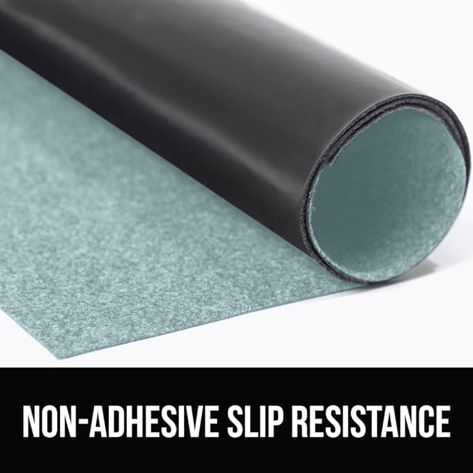 GORILLA GRIP LeakGuard Non-Adhesive Under Sink Mat for Kitchen Cabinet, 24x40, Waterproof Quick Dry Shelf Liner, Durable Absorbent Felt Mats for Bathroom Sinks, Cabinets, Dresser, Easy Trim, Spa Blue