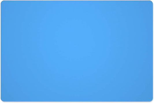 Silicone Placemats, Food-Grade Non-Slip Waterproof, Dining, Stain Resistant, Countertop Protector, Kitchen Counter Mat, Heat Resistant, Baking mat Dishwasher Safe (23.6"×15.7"-1pack, Blue)