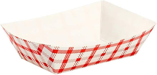 Karat Paper Food Trays Disposable [0.5 LB - 1,000 ct] Sturdy Food Boats, Leak Resistant | Ideal for Snacks, Nachos and Finger Foods