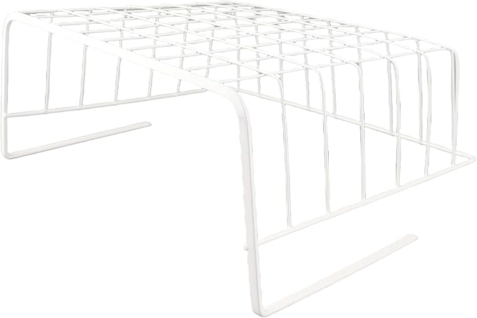 Multi purpose metal storage basket Under shelf storage basket Kitchen study office storage Thickened wire mesh basket White available Suitable for bookshelves Cabinets Storage shelves M 26*22*13.5cm