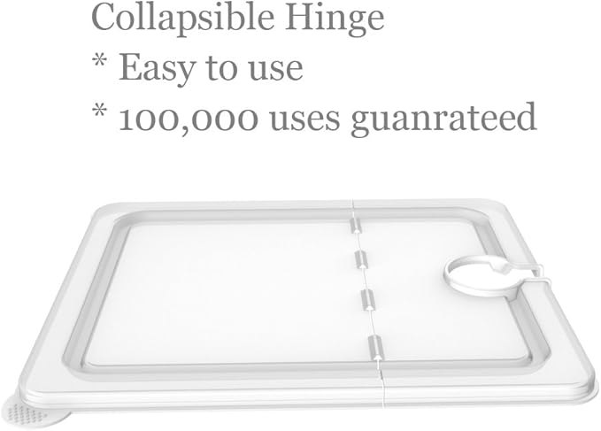 EVERIE Sous Vide Container 12 Quart EVC-12 with Collapsible Hinged Lid Compatible with Anova Nano or AN500-US00 or Anova Pro 3.0 or Anova Mini, Also Fits Instant Pot