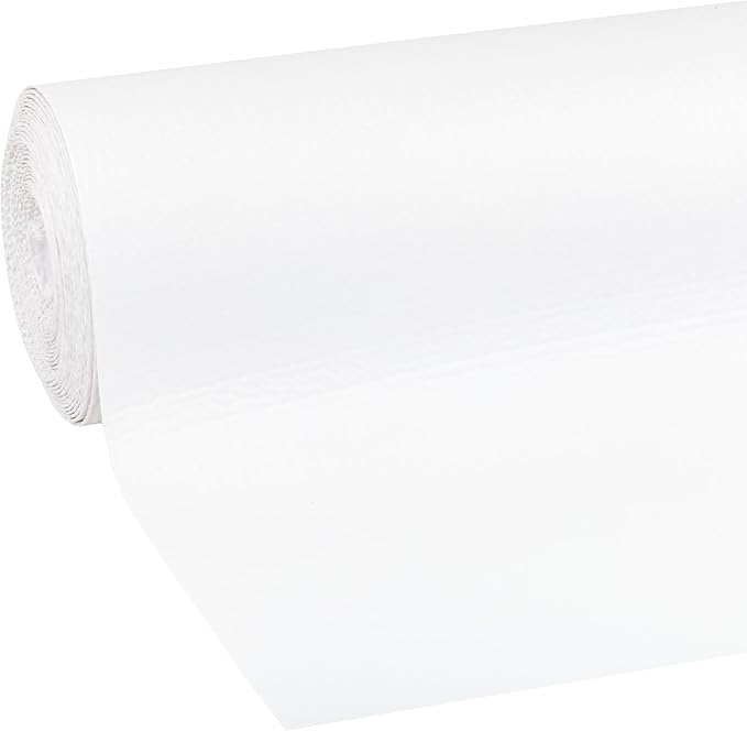 Smooth Top EasyLiner for Cabinets & Drawers - Easy to Install & Cut to Fit - Shelf Paper & Drawer Liner Non Adhesive - Non Slip Shelf Liner for Kitchen & Pantry - 12in. x 24ft. - White