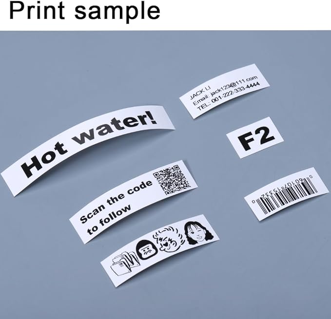 Label KINGDOM Tze-241 18mm 3/4 inch Label Maker Tape Compatible with Brother Ptouch Printer PT D400 D410 P710bt P750w, 10 Pack