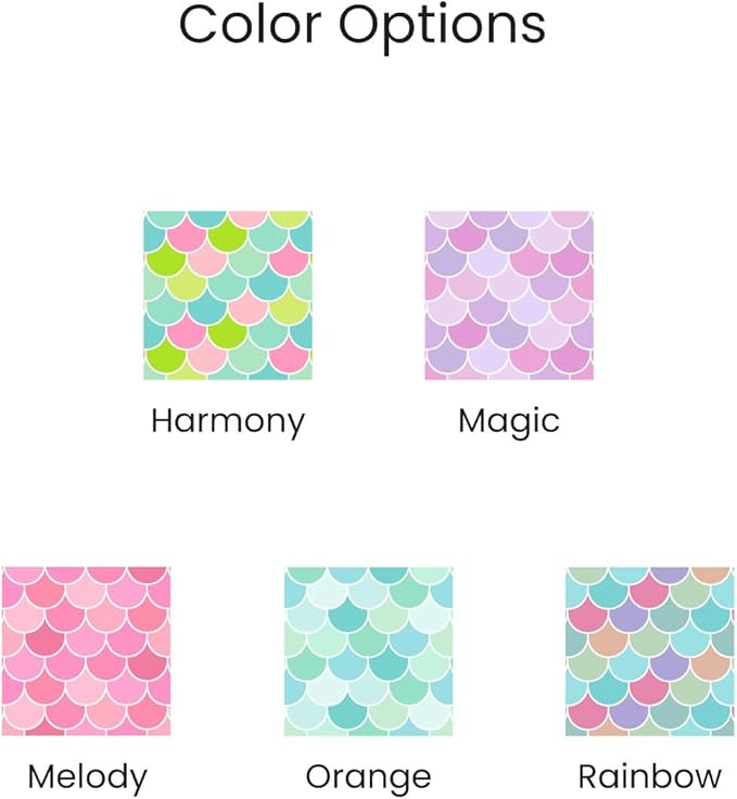 Name Bubbles - Custom Mini Daycare Name Labels for Kids (85 Labels) - Personalized Waterproof Name Stickers for Clothing Tags, Sippy Cups, Lunch Boxes, Water Bottles, School Supplies (Mermaid Pattern)