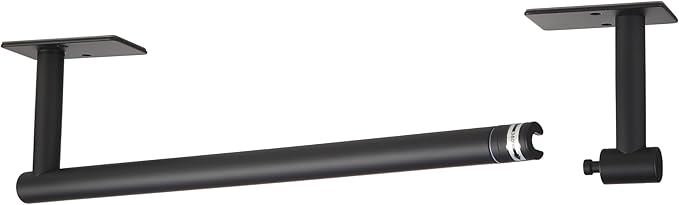 BVL Paper Towel Holder Under Cabinet for Kitchen Matte Black Adhesive