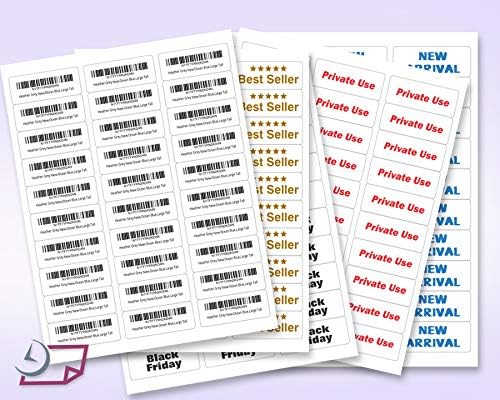 NextDayLabels 2.63x1 Inch Rectangle Stickers White Blank Labels for Laser Inkjet Printer - 30 Per Sheet Self-Adhesive Address Mailing Name Tags Made in USA - 3000 Labels