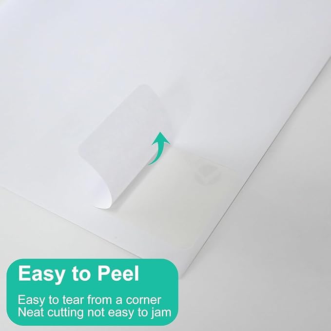 L LIKED Printable Shipping Address Labels, 500 Sheets, 3-1/3" x 4" Sticker Labels for Laser/Inkjet Printing, Matte White - 3000 PCS Labels.