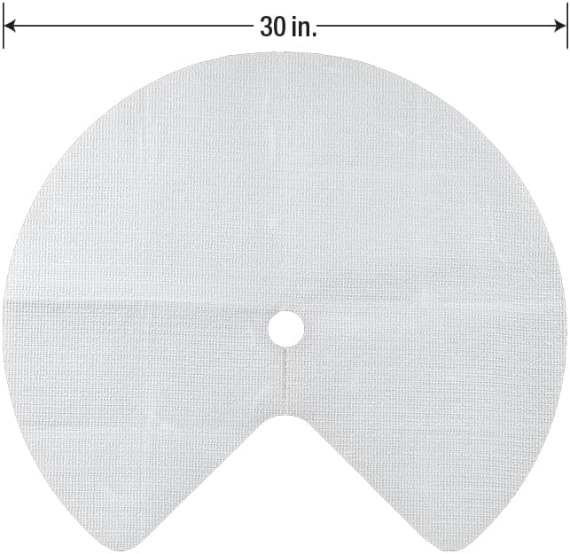 Smooth Top EasyLiner Lazy Susan Liner Kit - Easy to Install, Circular, Non Slip Shelf Liner for Lazy Susan Kitchen Cupboards and Shelves, 30 Inch Diameter, White, 2-Pack