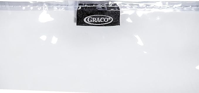 Graco Under High Chair Mat - Waterproof & Washable Plastic Food/Spill Catcher - 50" Eating, Painting & Art Floor Cover, Clear (Pack of 2)