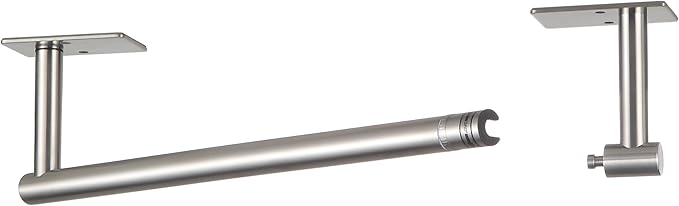 BVL Paper Towel Holder Under Cabinet for Kitchen Brushed Nickel Adhesive