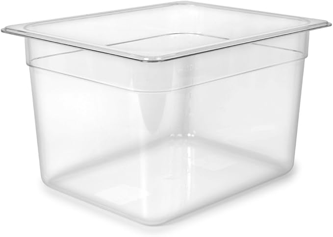 EVERIE Sous Vide Container 12 Quarts with Collapsible Hinge Lid and Sous Vide Rack and Insulation Sleeve Compatible with Anova Cooker All Models (KIT-12-NANO-PP)