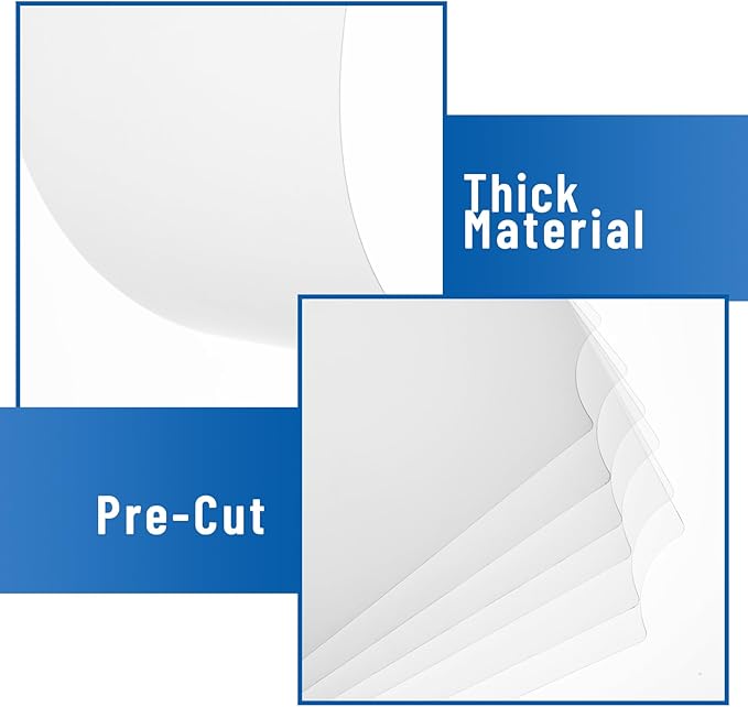 Frienda Set of 10 Wire Shelf Liner 14 x 36 Inch Heavy Duty Shelf Liners Packed Flat for Wire Shelving, Waterproof Non Adhesive Plastic Mat for Metal Rack Kitchen Shelves, Shoe Rack