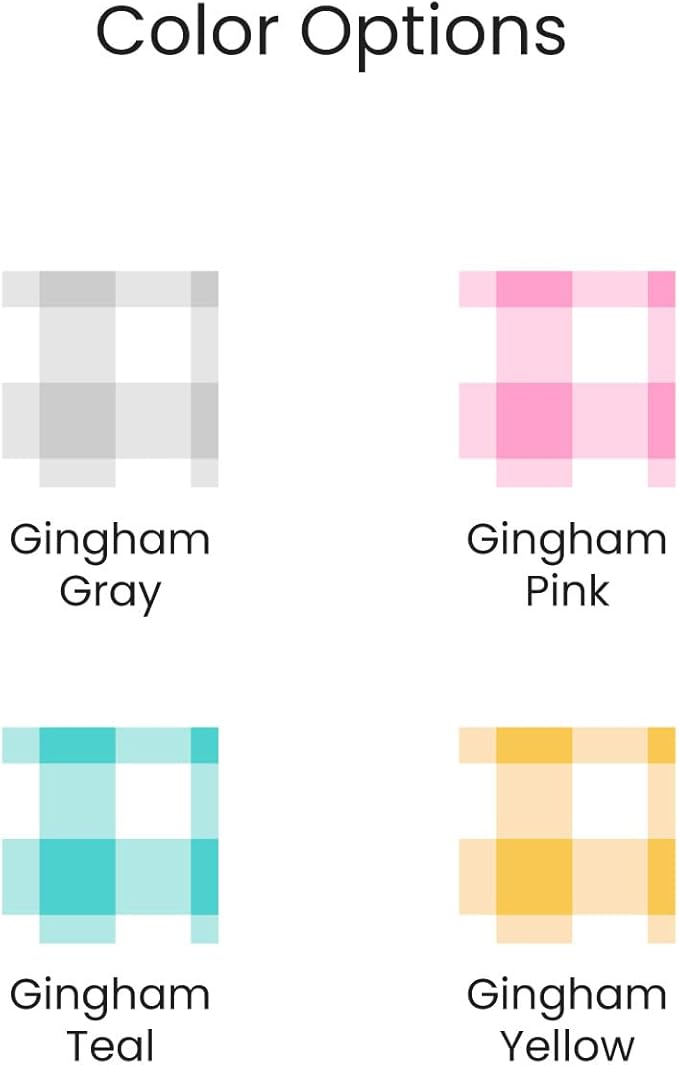 Name Bubbles - Kids Custom Name Labels for Daycare, School, Camp (144 Labels) - Personalized Waterproof Name Stickers for Clothes Tags, Lunch Boxes, Water Bottles, & School Supplies (Gingham)