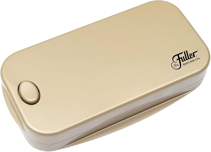 Fuller Brush Premium Table Tidy – Handheld Crumb Sweeper for Tabletops – Compact Crumb Remover with Bristle Rows – Easy to Use, Durable & Portable Cleaning Tool, Gold (Pack of 1)