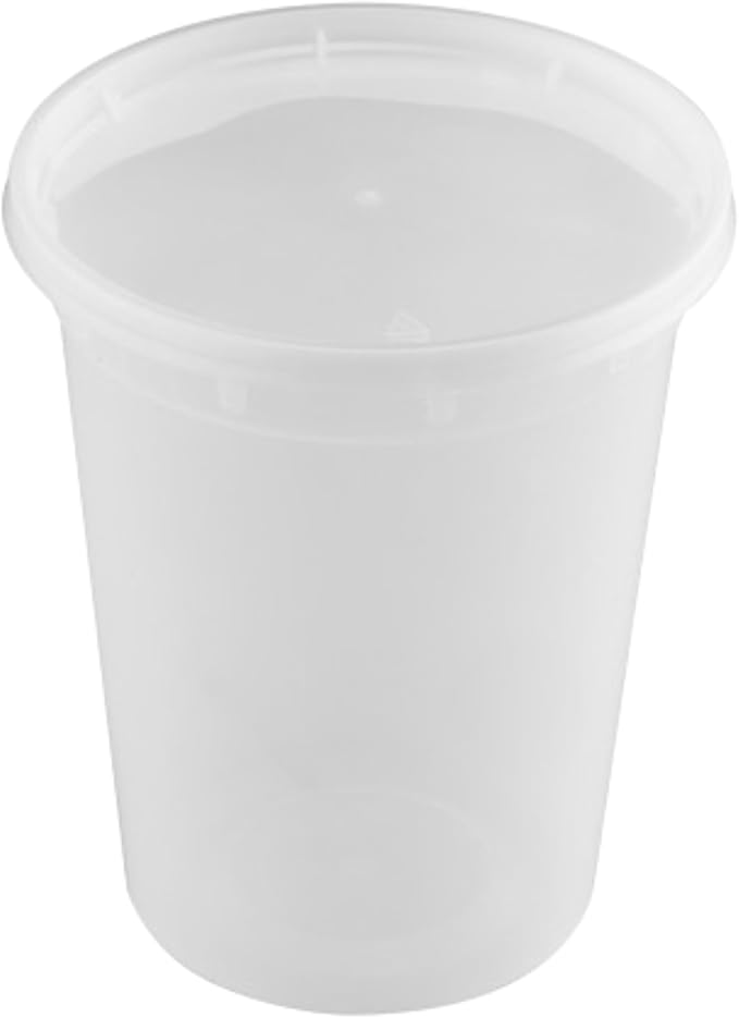 ProTakeOut, Heavy-Duty PP Deli Containers with Lids - 32oz PP Deli Container, 20 sets