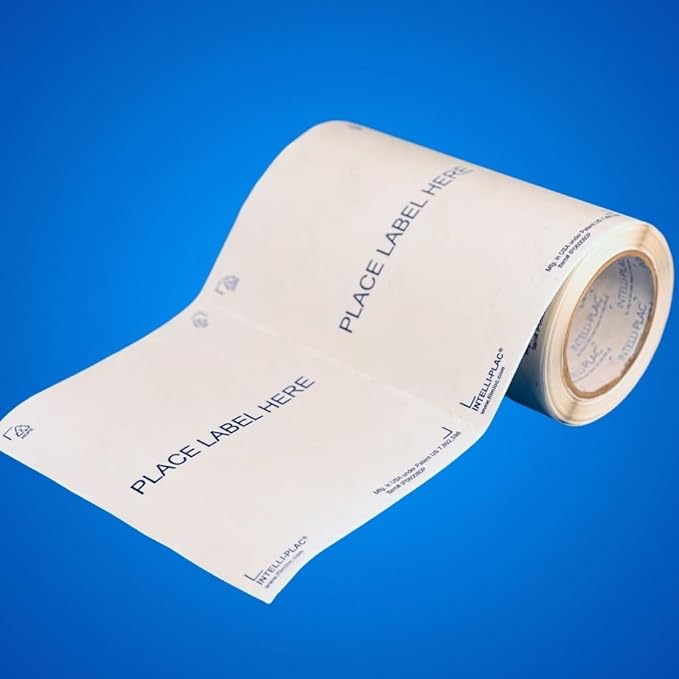 INTELLI-PLAC Label Holder for Containers, Totes, Bins (100, 6x8) Permanent Label Holder Makes It Easy to Apply-Remove-Replace Your Labels. Prevent Sticky Residue & Messy Overlapping of Labels