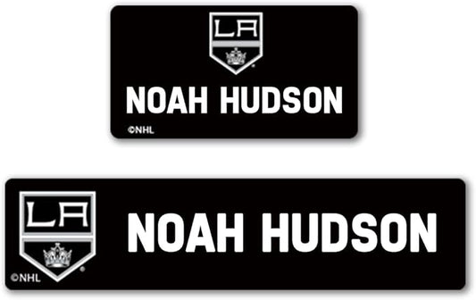 NHL Hockey Labels - Custom Peel and Stick, Waterproof - Great for Organization, Sports, School, Day Camp Labels - 155 Pack (Los Angeles Kings)
