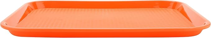 G.E.T. FT-18-O BPA-Free Cafeteria / Fast Food Tray, 17.5" x 14", Orange (Set of 12)
