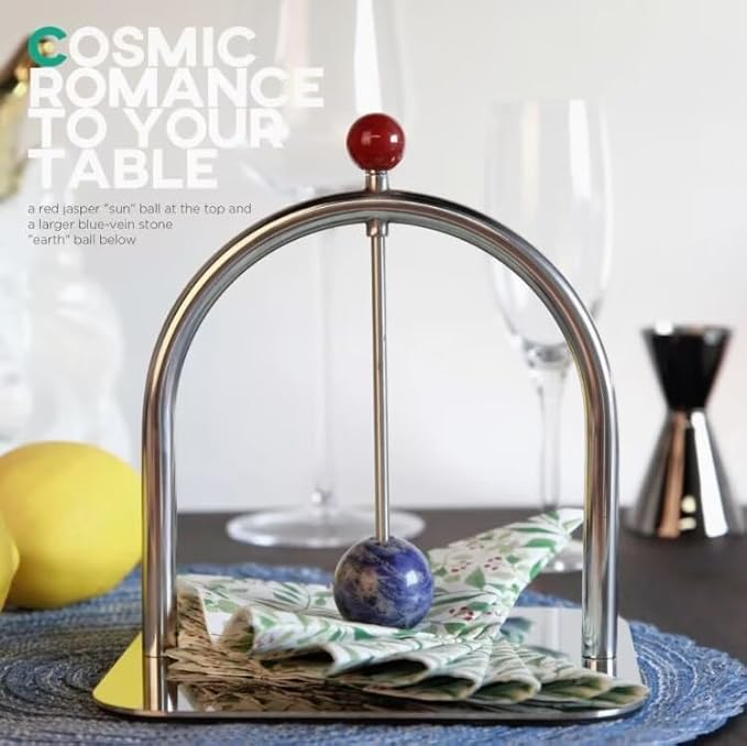 Homestia Napkin Holder for Table, Stainless Steel Napkin Holders for Paper Napkins, Cocktail Napkin Holder, Suitable for Kitchen, Restaurant, Bar, Office, Parties, Home Décor, Hotel, Cafe