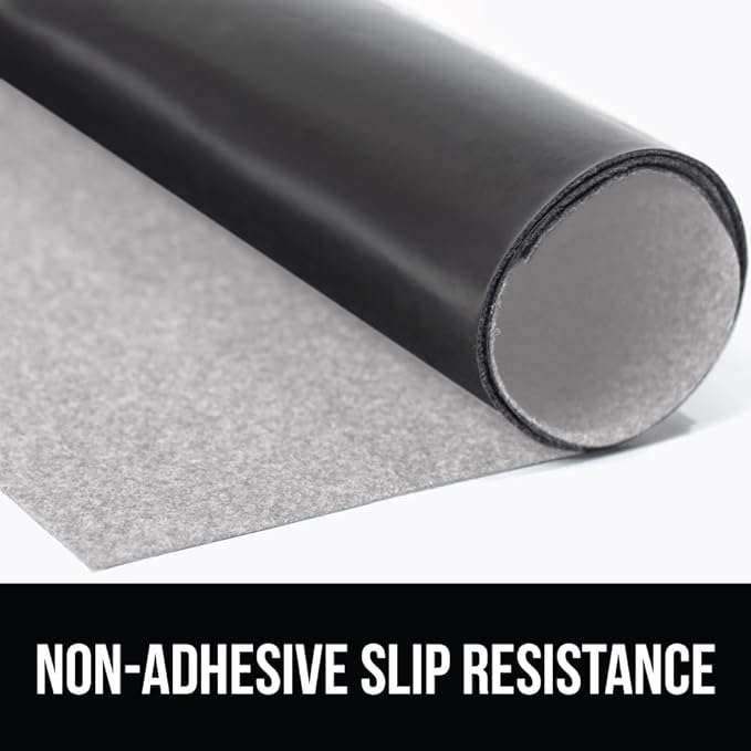GORILLA GRIP LeakGuard Non-Adhesive Under Sink Mat for Kitchen Cabinet, 24x40, Waterproof Quick Dry Shelf Liner, Durable Absorbent Felt Mats for Bathroom Sinks, Cabinets, Dresser, Easy Trim Light Gray