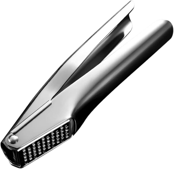 JGNYMG Garlic Press Stainless Steel，Premium Garlic Mincer Tool，Heavy Duty Professional garlic grinder， No Need to Peel Garlic Ginger Crusher，Easy Clean, Dishwasher Safe & Rust-proof